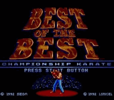Best of the Best - Champ. Karate Title Screen